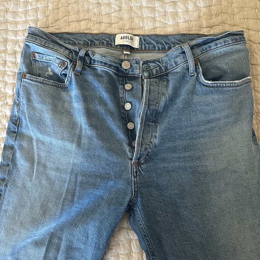 AGOLDE Riley Straight High Rise - Picture 3 of 9